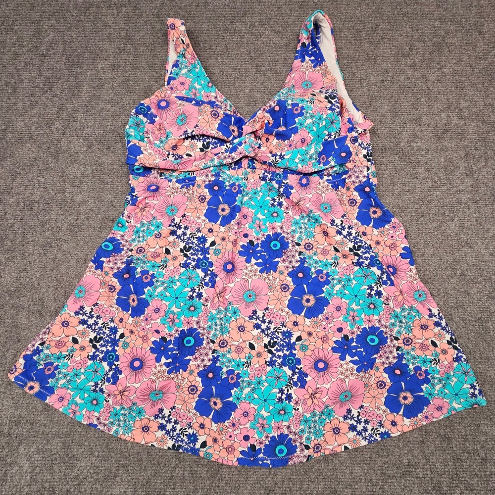 Raisins Curve Women Swimdress Lucia Floral One Piece Swimsuit Multi 20W